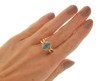 Złoty pierścionek Maria Antonina z naturalny Topazem 2,4 ct